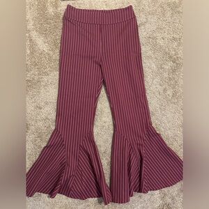 NEW Free People Striped Flare Pants Size 6!